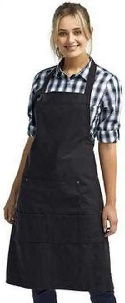 Artisan Collection by Reprime Rp137 ?Calibre’ Heavy Cotton Canvas Pocket Apron - Black - one Size Fits Most