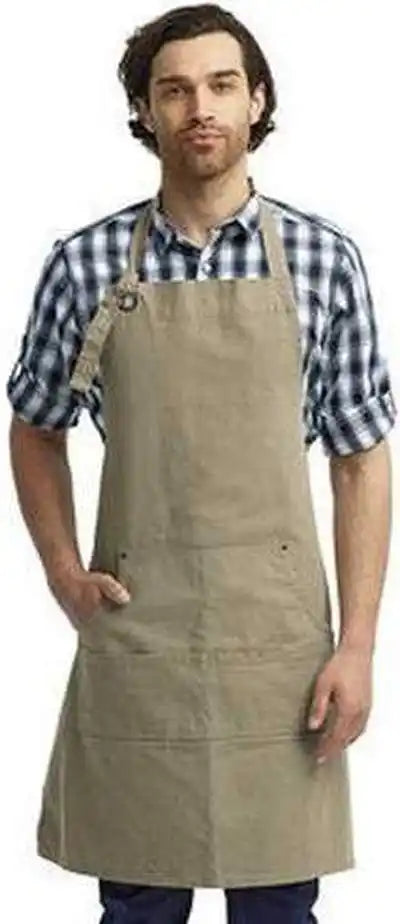 Artisan Collection by Reprime Rp137 ?Calibre’ Heavy Cotton Canvas Pocket Apron - Khaki - one Size Fits Most