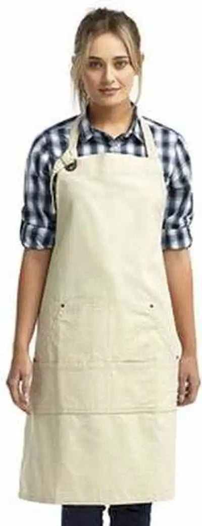 Artisan Collection by Reprime Rp137 ?Calibre’ Heavy Cotton Canvas Pocket Apron - Natural - one Size Fits Most