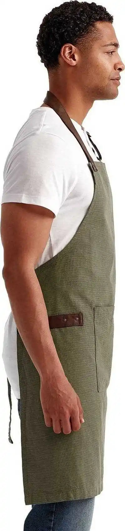 Artisan Collection by Reprime Rp144 Unisex Annex Oxford Apron - Moss - one Size Fits Most