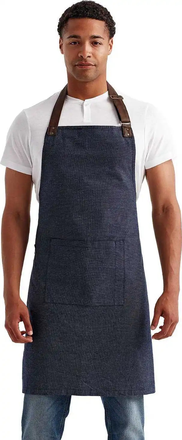Artisan Collection by Reprime Rp144 Unisex Annex Oxford Apron - Navy - one Size Fits Most