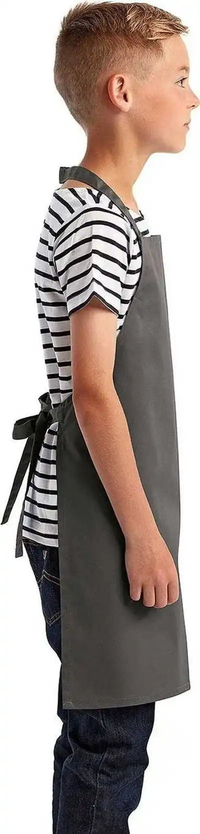 Artisan Collection by Reprime Rp149 Youth Apron - Dark Gray - Grey / one Size Fits Most