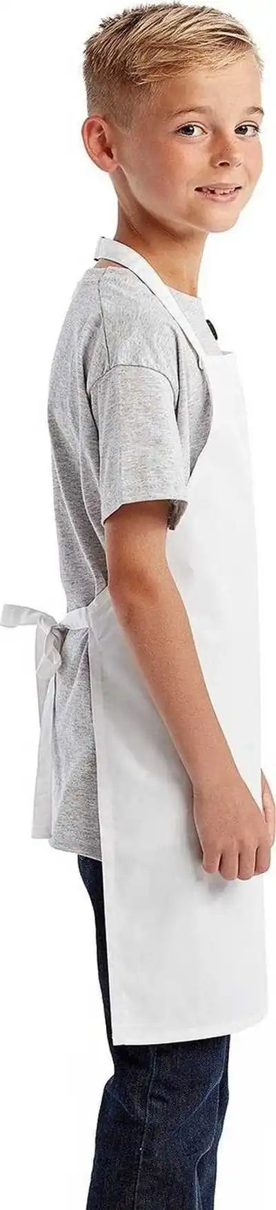 Artisan Collection by Reprime Rp149 Youth Apron - White - one Size Fits Most