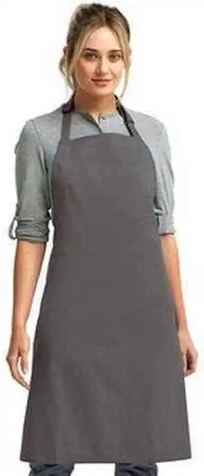Artisan Collection by Reprime Rp150 ?Colours’ Sustainable Bib Apron Dark Gray / one Size Fits Most