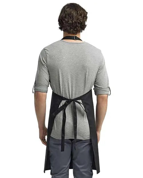 Artisan Collection by Reprime Rp150 Recycled Bib Apron - Black - one Size Fits Most