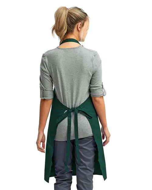 Artisan Collection by Reprime Rp150 Recycled Bib Apron - Bottle - Forest / one Size Fits Most