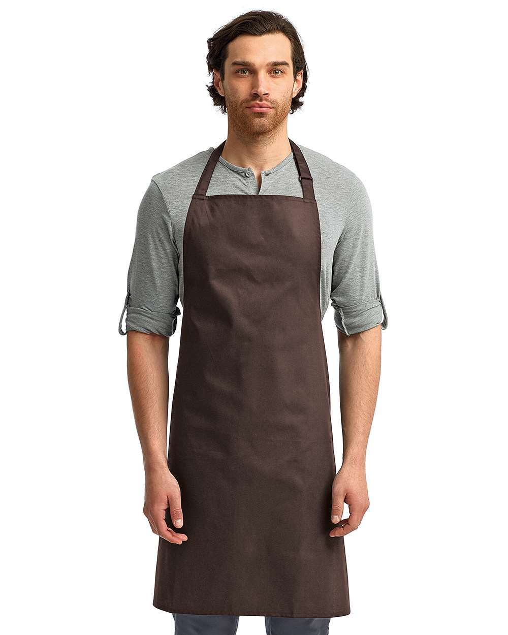 Artisan Collection by Reprime Rp150 Recycled Bib Apron - Brown