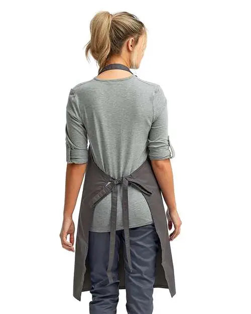 Artisan Collection by Reprime Rp150 Recycled Bib Apron - Dark Grey - Gray / one Size Fits Most