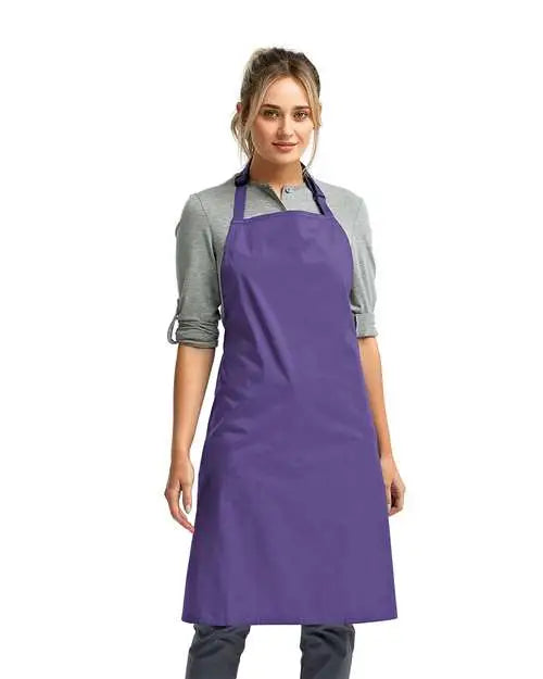 Artisan Collection by Reprime Rp150 Recycled Bib Apron - Purple - one Size Fits Most