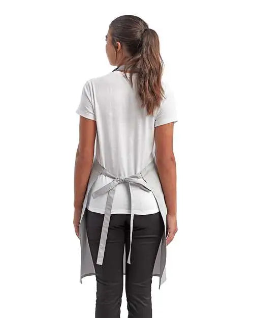 Artisan Collection by Reprime Rp150 Recycled Bib Apron - Silver - one Size Fits Most