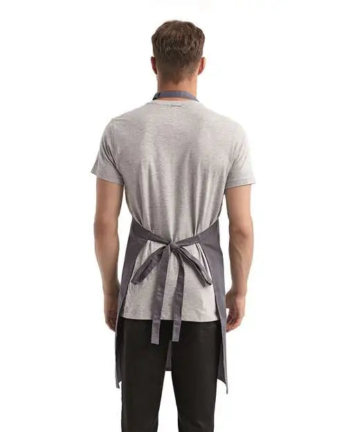 Artisan Collection by Reprime Rp150 Recycled Bib Apron - Steel - one Size Fits Most