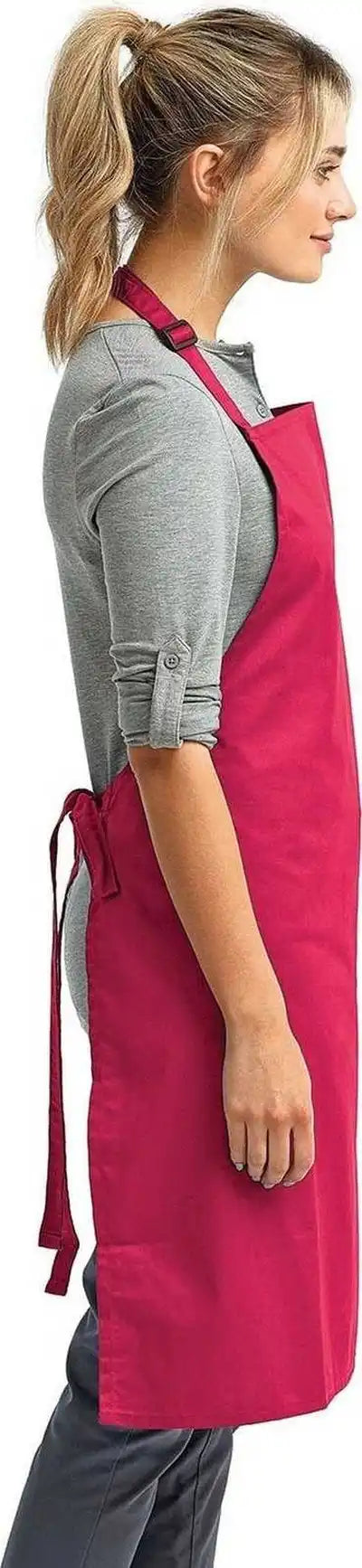 Artisan Collection by Reprime Rp150 Unisex ?Colours’ Sustainable Bib Apron - Hot Pink - one Size Fits Most