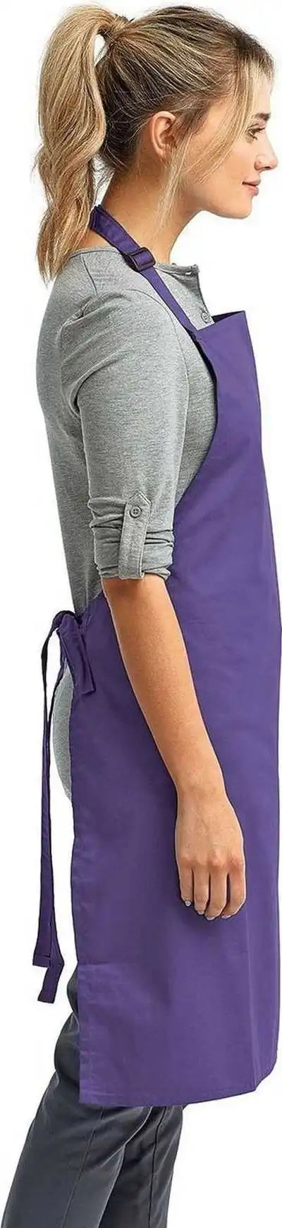 Artisan Collection by Reprime Rp150 Unisex ?Colours’ Sustainable Bib Apron - Purple - one Size Fits Most