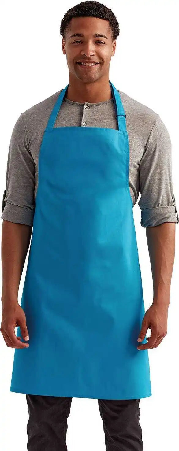 Artisan Collection by Reprime Rp150 Unisex ?Colours’ Sustainable Bib Apron - Turquoise - one Size Fits Most