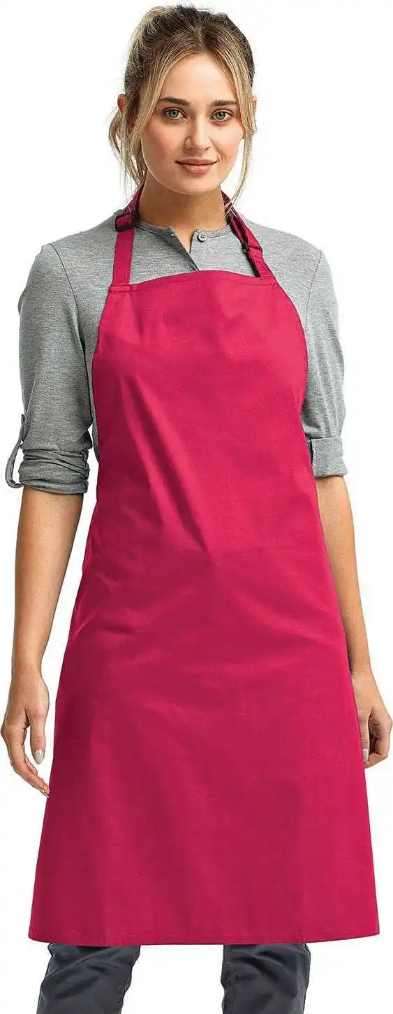 Artisan Collection by Reprime Rp150 Unisex ?Colours’ Sustainable Bib Apron - Hot Pink - one Size Fits Most