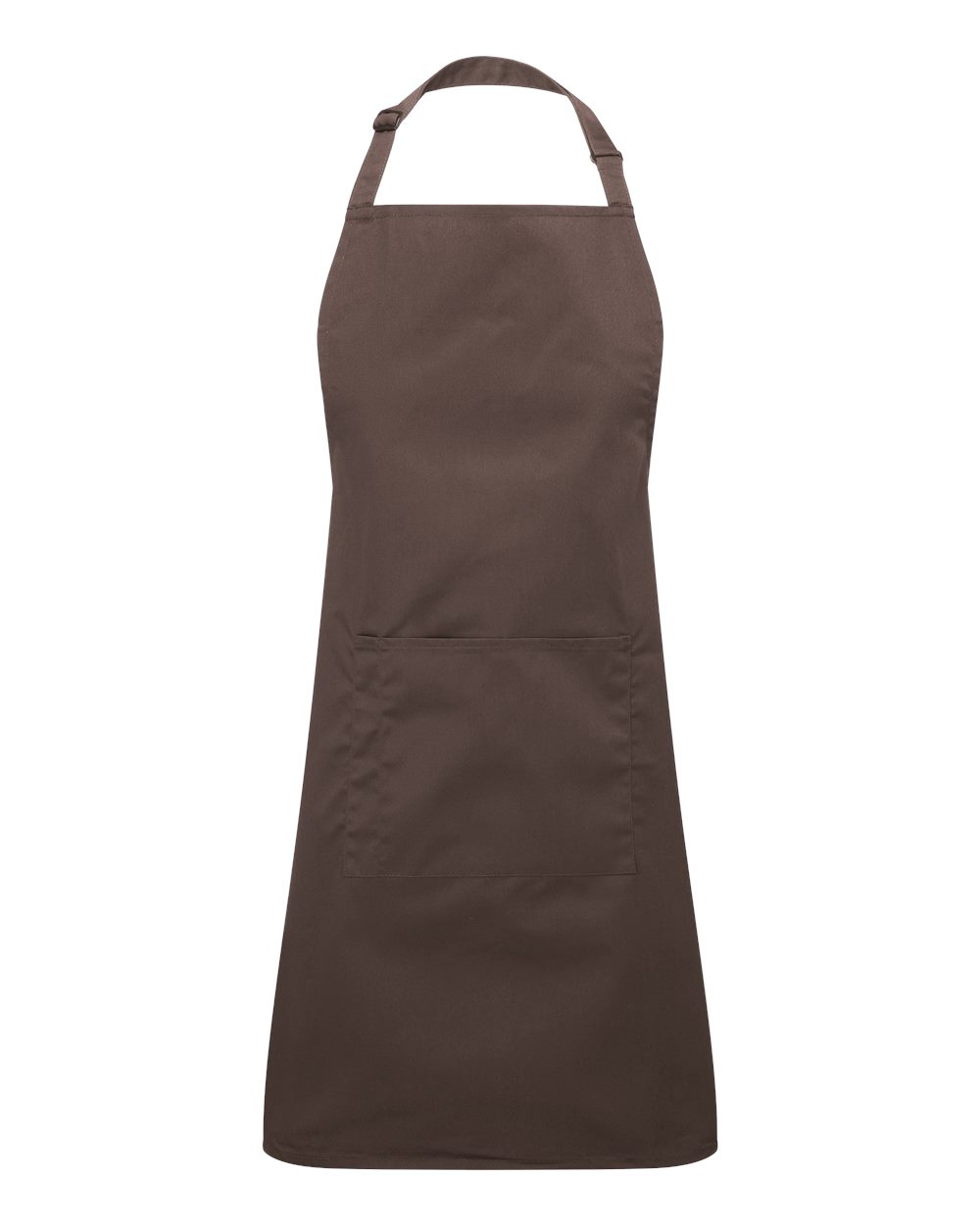 Artisan Collection by Reprime Rp154 Recycled Bib Apron with Pocket - Brown