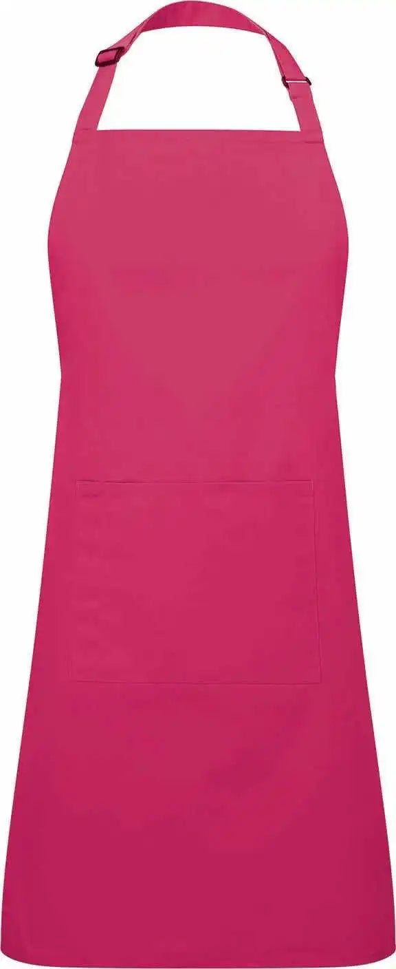 Artisan Collection by Reprime Rp154 Unisex ?Colours’ Recycled Bib Apron with Pocket - Hot Pink - Os