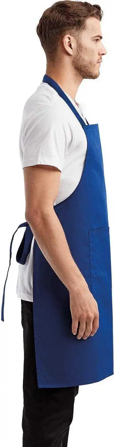 Artisan Collection by Reprime Rp154 Unisex ?Colours’ Sustainable Pocket Bib Apron - Royal - one Size Fits Most