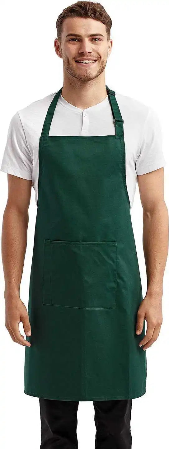 Artisan Collection by Reprime Rp154 Unisex ?Colours’ Sustainable Pocket Bib Apron Bottle / one Size Fits Most