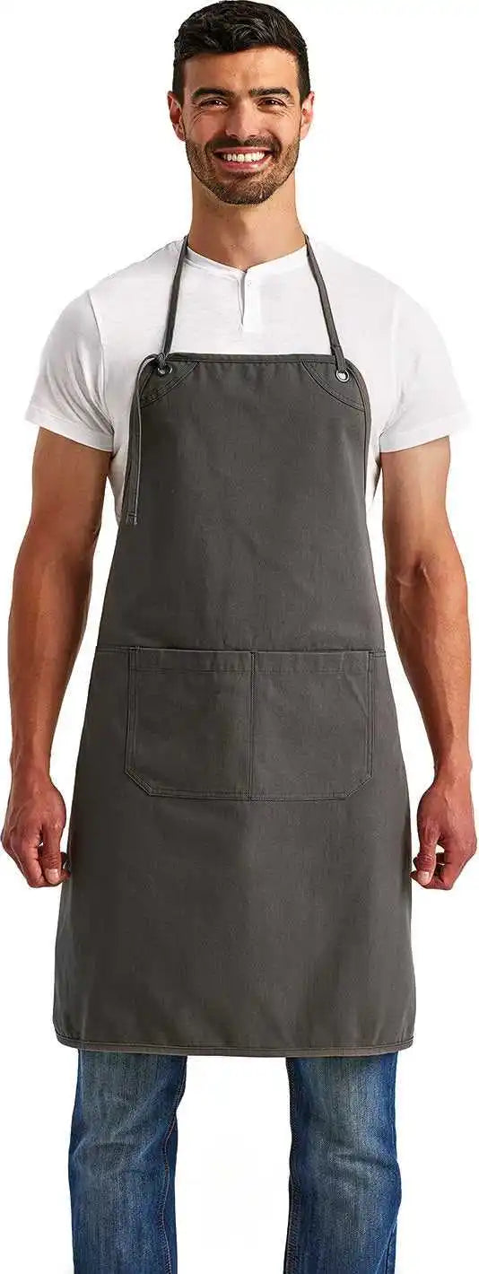 Artisan Collection by Reprime Rp181 Unisex Artisan’s Choice Canvas Apron Dark Grey / Os