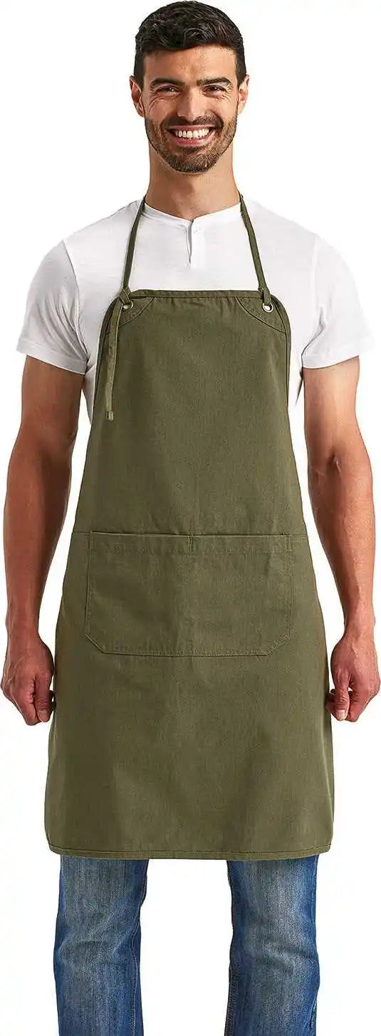 Artisan Collection by Reprime Rp181 Unisex Artisan’s Choice Canvas Apron - Olive - Os