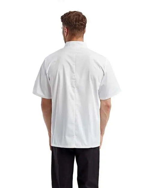 Artisan Collection by Reprime Rp656 Short Sleeve Recycled Chef Coat - White