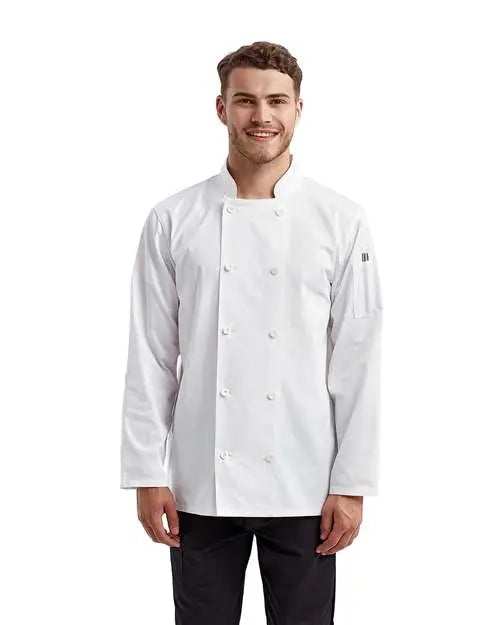Artisan Collection by Reprime Rp657 Recycled Chef Coat - White