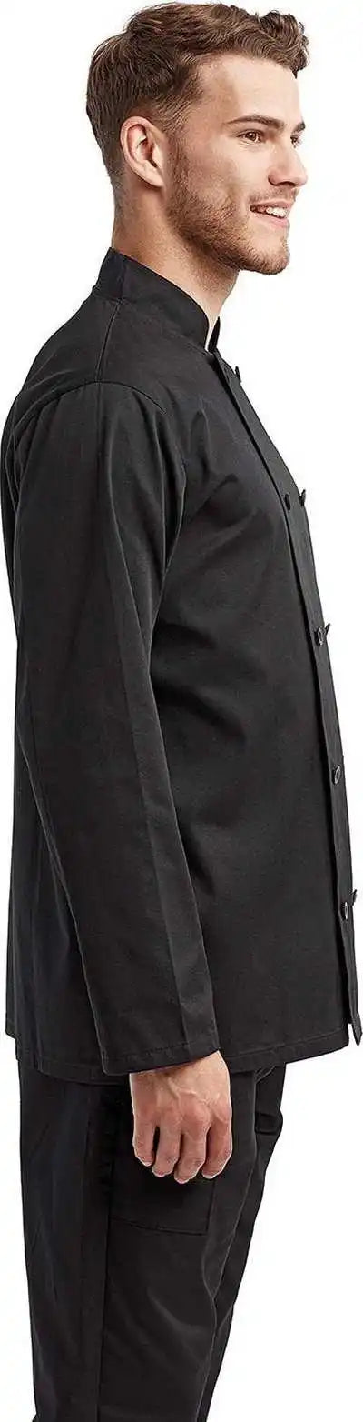 Artisan Collection by Reprime Rp657 Unisex Long-sleeve Sustainable Chef’s Jacket - Black
