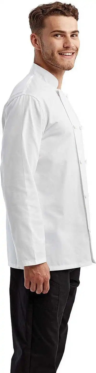 Artisan Collection by Reprime Rp657 Unisex Long-sleeve Sustainable Chef’s Jacket - White