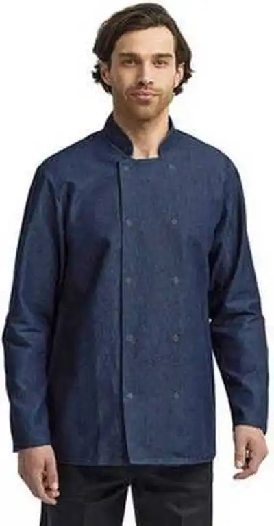 Artisan Collection by Reprime Rp660 Unisex Denim Chef’s Coat - Blue