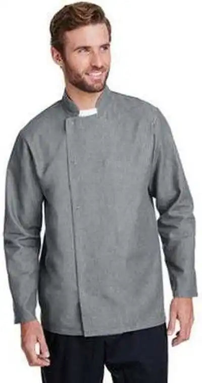 Artisan Collection by Reprime Rp660 Unisex Denim Chef’s Coat - Gray