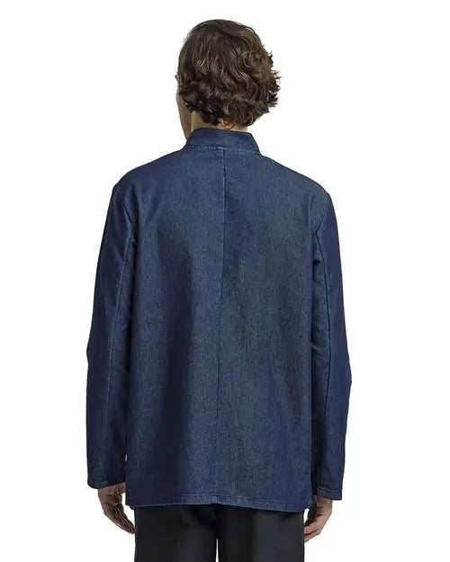 Artisan Collection by Reprime Rp660 Unisex Denim Chef’s Jacket - Blue
