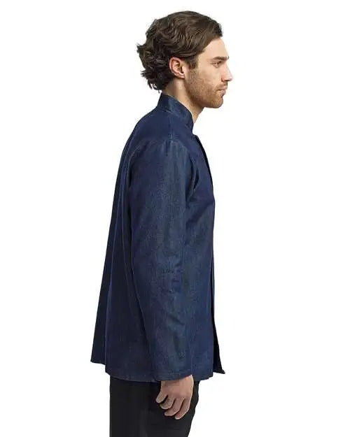 Artisan Collection by Reprime Rp660 Unisex Denim Chef’s Jacket - Blue