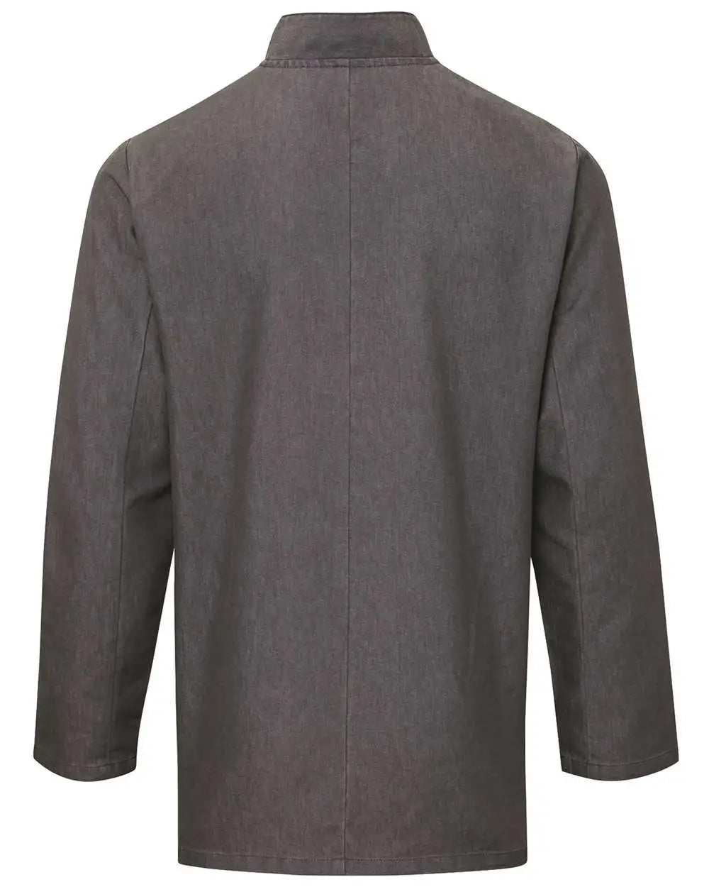 Artisan Collection by Reprime Rp660 Unisex Denim Chef’s Jacket - Grey - Dark Gray / Xs