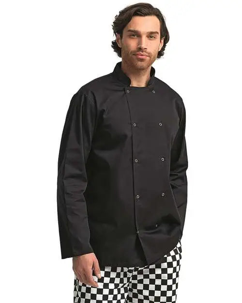Artisan Collection by Reprime Rp665 Ten Studded Front Chef Coat - Black