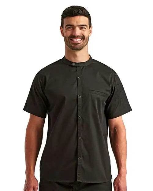 Artisan Collection by Reprime Rp904 Chef Recycled Shirt - Black - Black / s