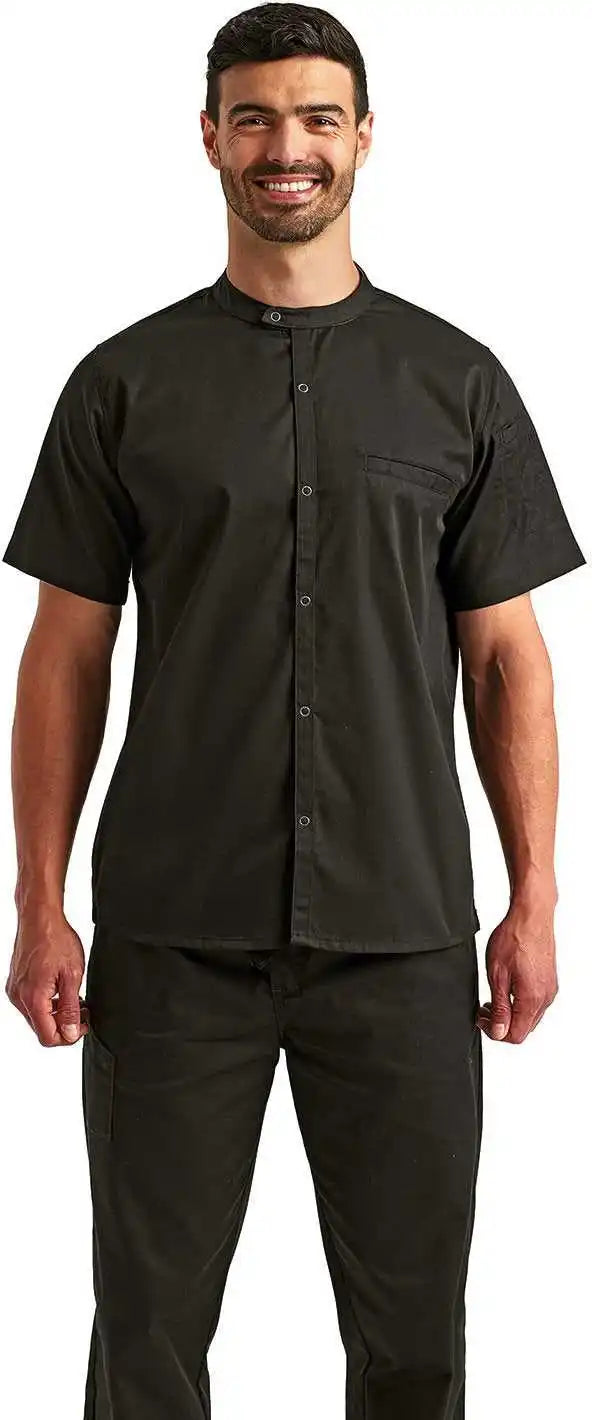 Artisan Collection by Reprime Rp904 Unisex Chef’s Recycled Shirt - Black