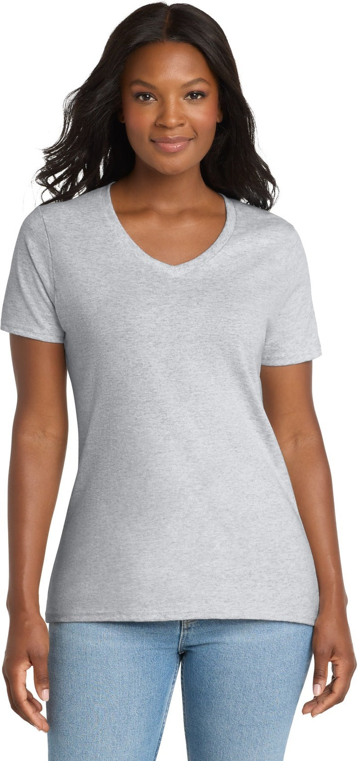 Ash Port & Co Women's Core Cotton V-Neck Tee. LPC54V