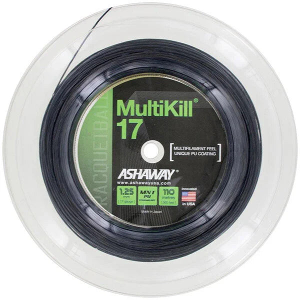 Ashaway Multikill Racquetball Reel 360’ - Black