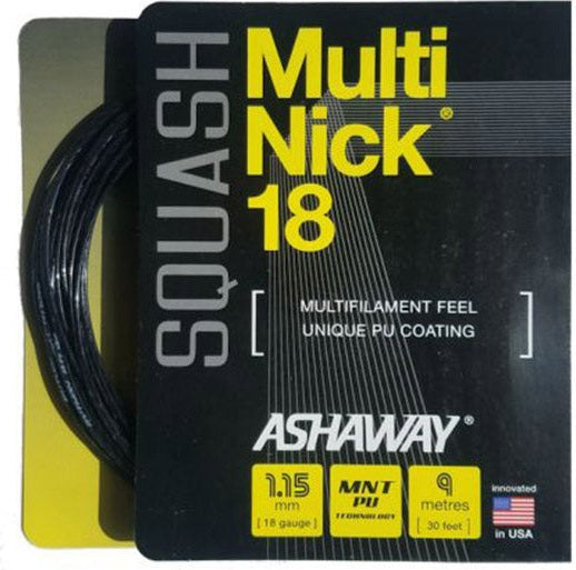 Ashaway Multinick Squash 18g - Blk / Os