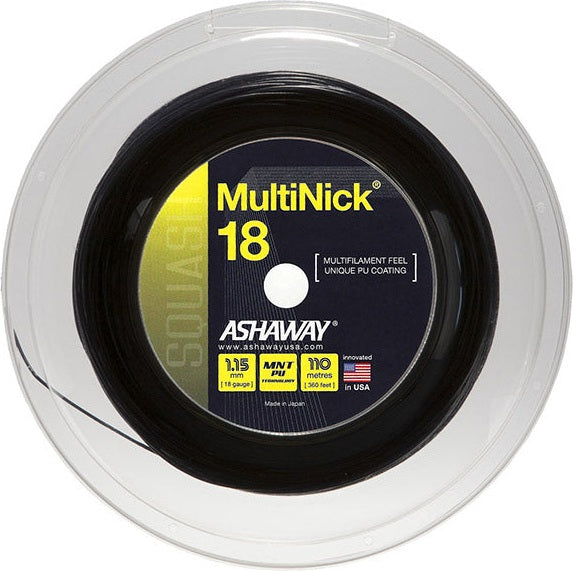 Ashaway Multinick Squash 18g Reel 360’ (black) - Blk / Os