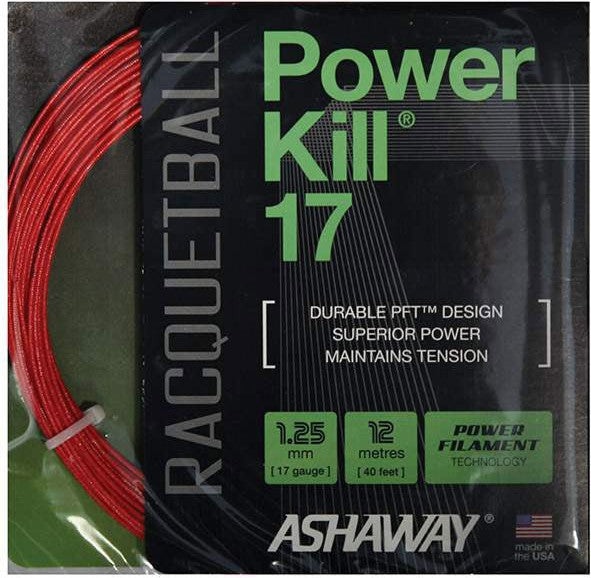 Ashaway Powerkill 17 Racquetball - Red / Os