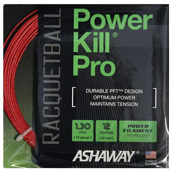 Ashaway Powerkill Pro 16g Racquetball - Red