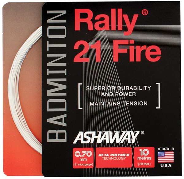 Ashaway Rally 21 Fire Badminton (white) - Os