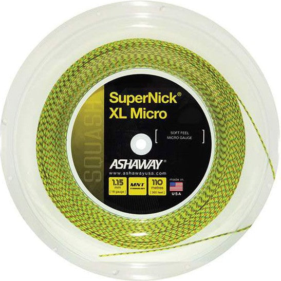 Ashaway Supernick Xl Micro 18g Reel 360’ - Yel / Os
