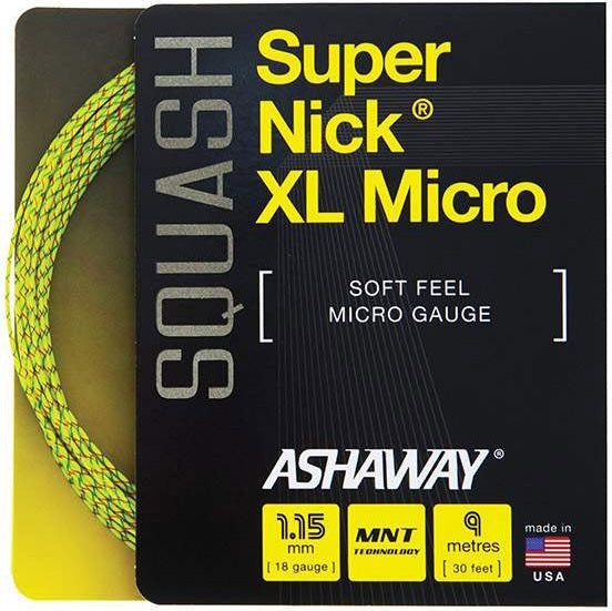 Ashaway Supernick Xl Micro Squash - Yel / Os