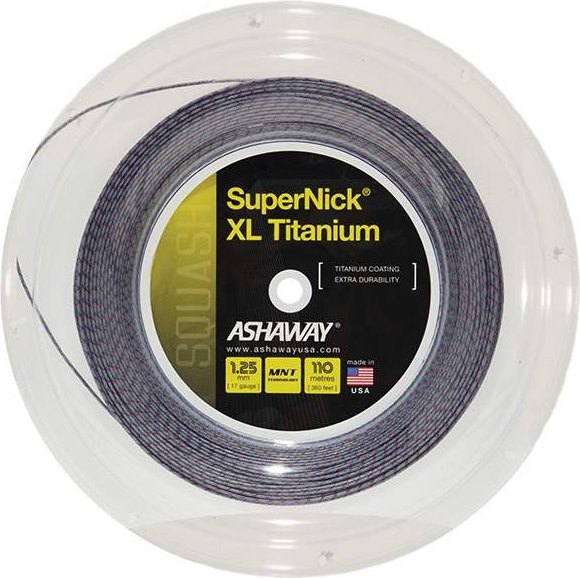 Ashaway Supernick Xl Titanium 17g Squash Reel 360’ - Os