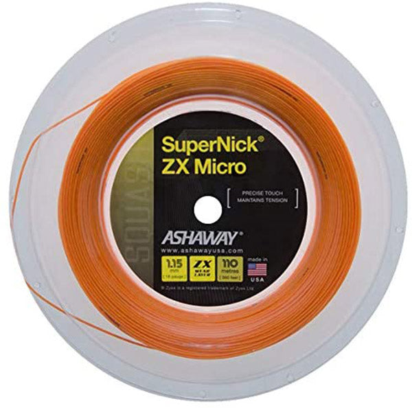 Ashaway Supernick Zx Micro 18g Squash Reel 360’ (black)