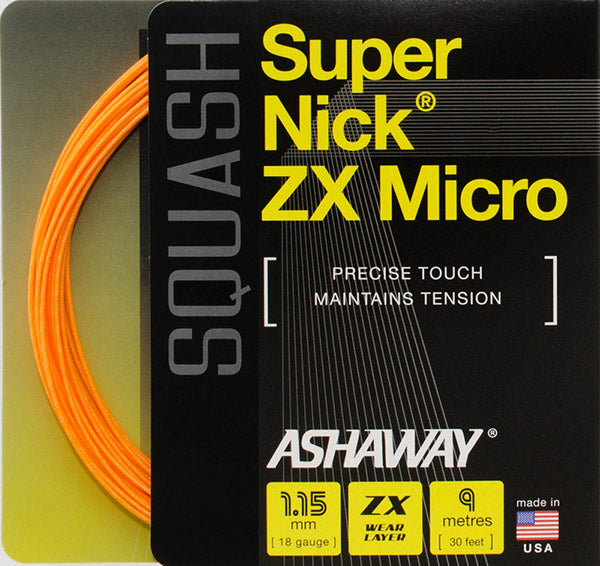 Ashaway Supernick Zx Micro Squash - Org / Os