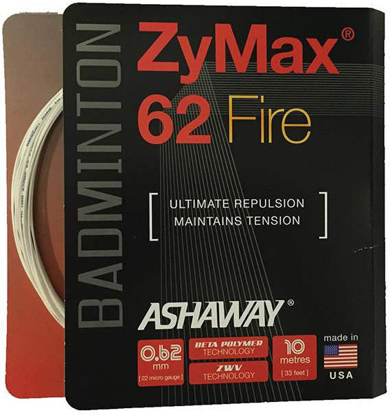 Ashaway Zymax 62 Fire Badminton (white) - Wht / Os